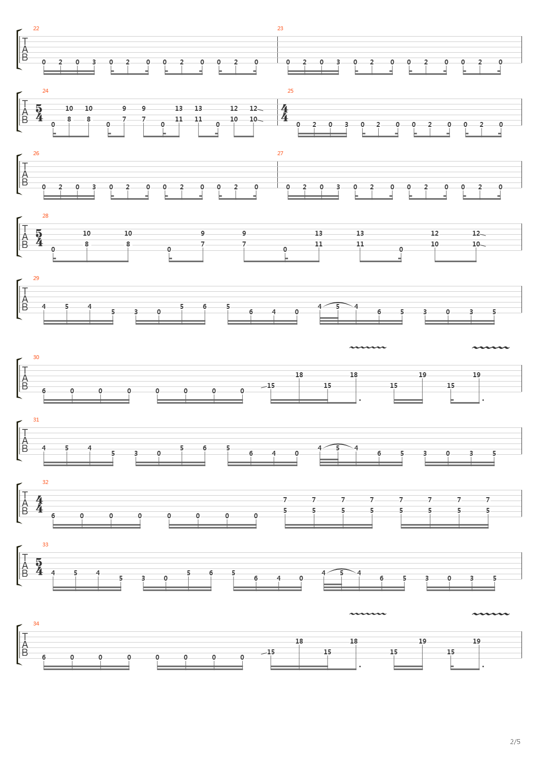 Absolute Horizon吉他谱