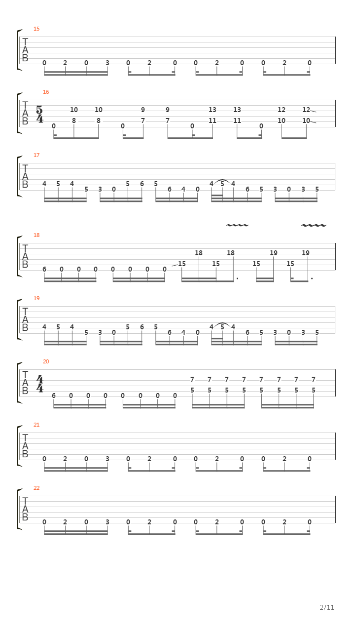 Absolute Horizon吉他谱