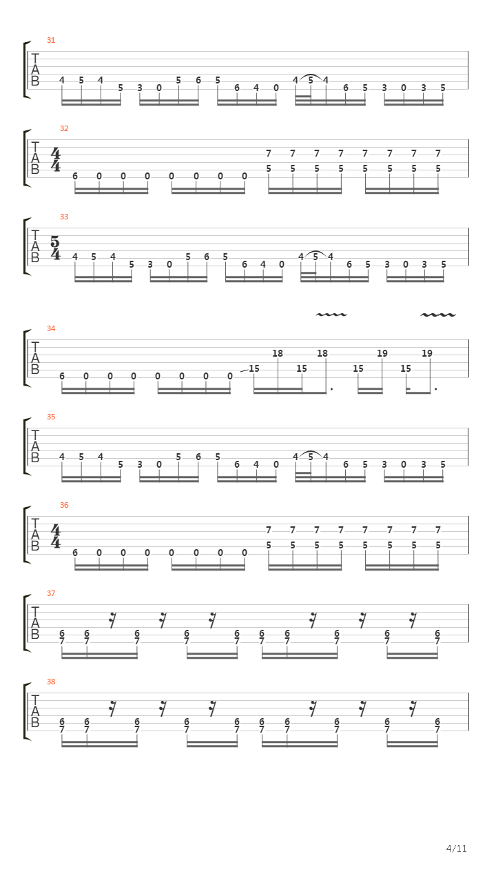 Absolute Horizon吉他谱