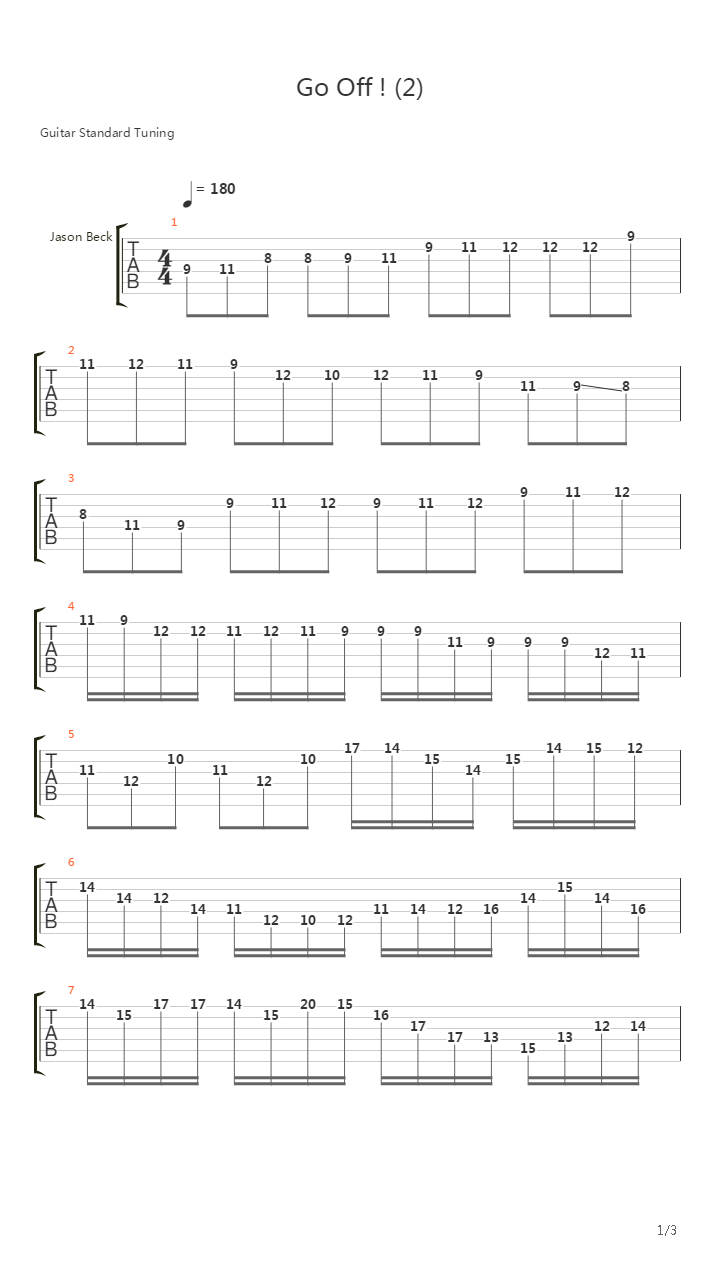 Go Off吉他谱