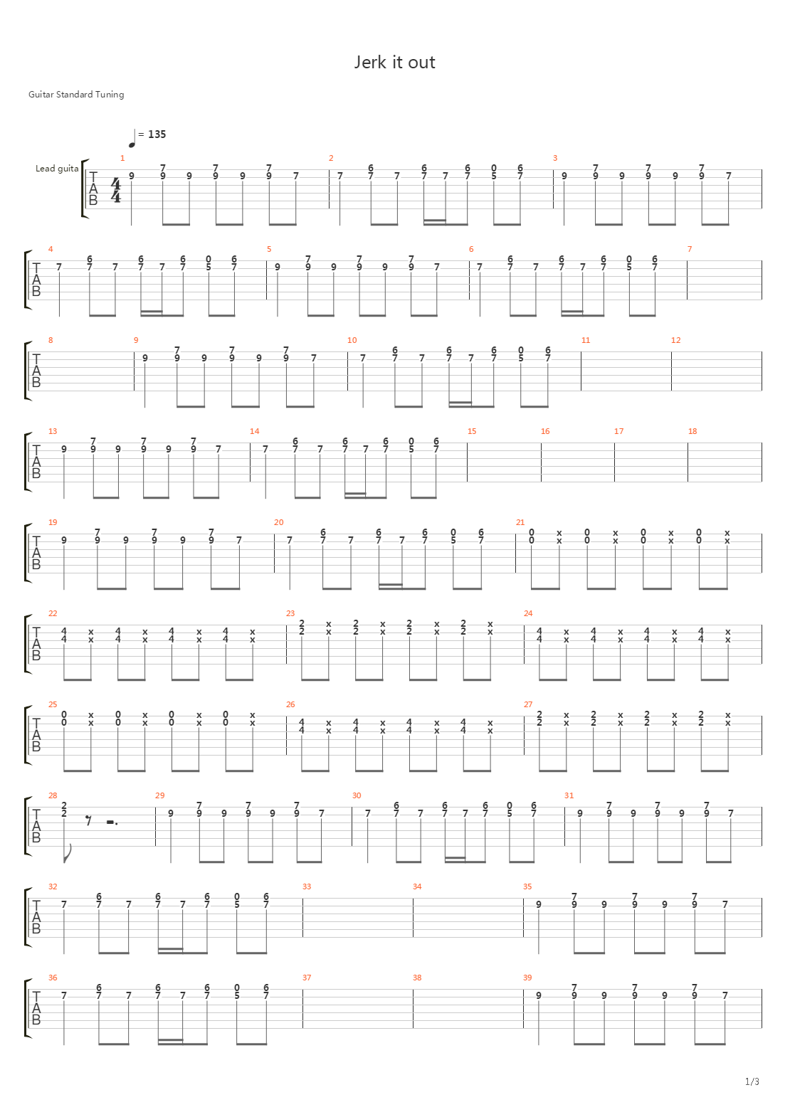 Jerk It Our吉他谱