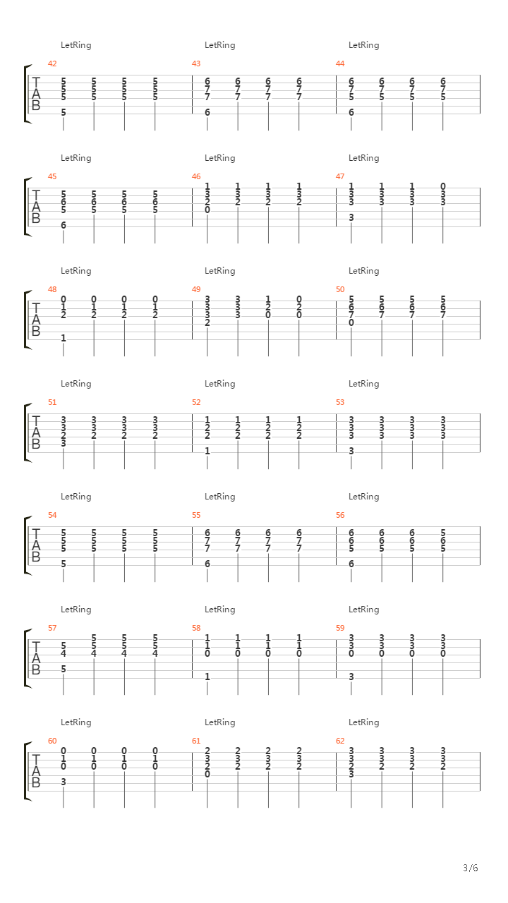 Ocano吉他谱