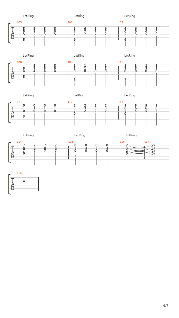 Ocano吉他谱