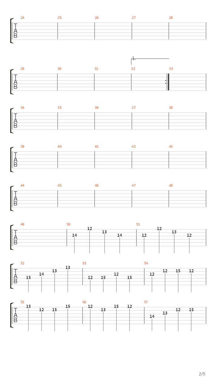 Esta Vez吉他谱