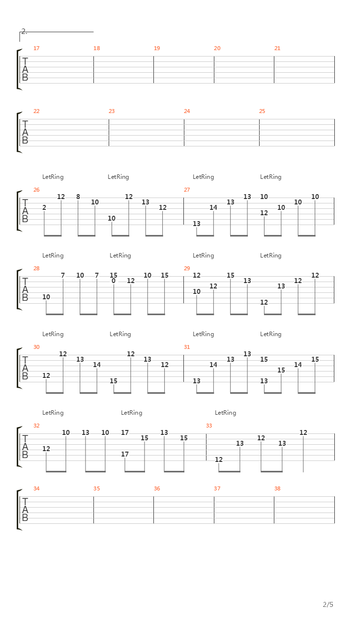Esta Vez吉他谱