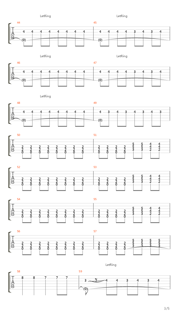 Aberdeen吉他谱