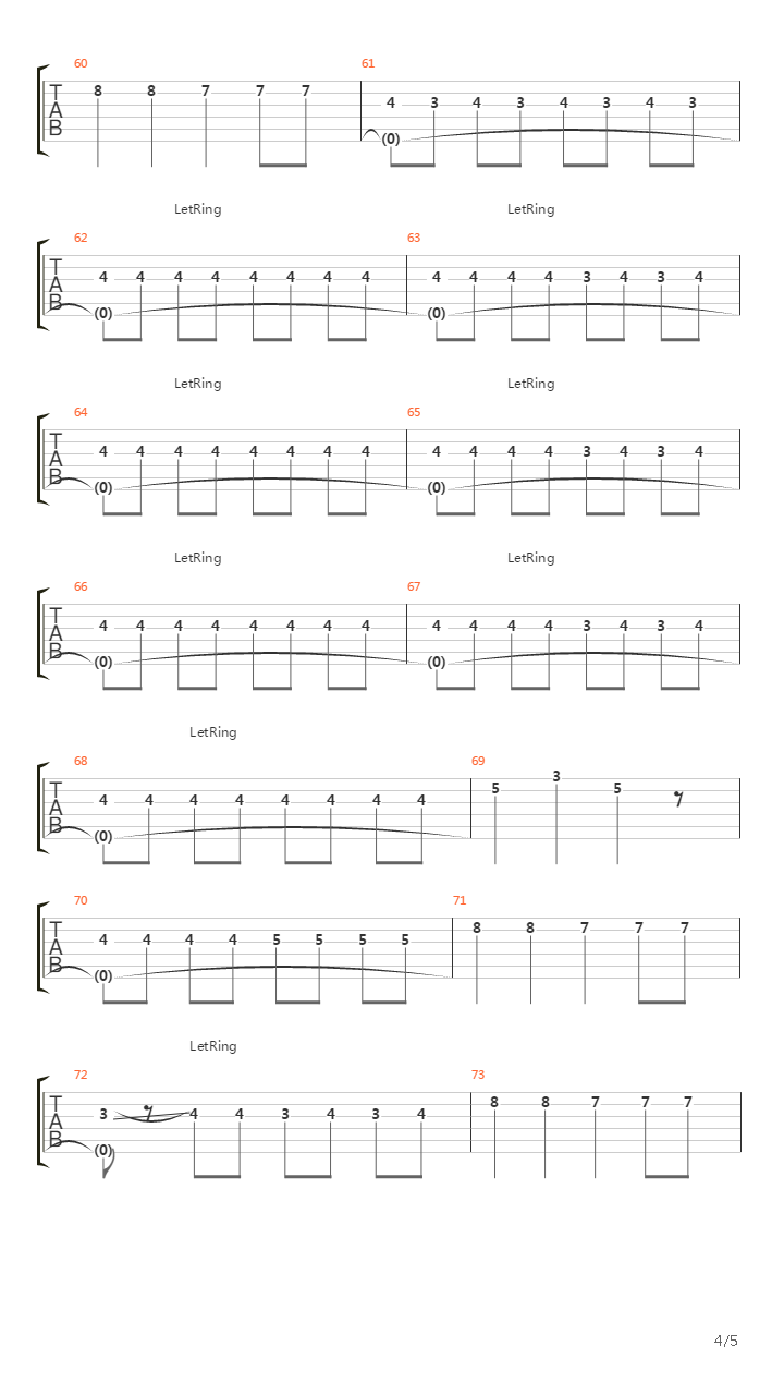 Aberdeen吉他谱