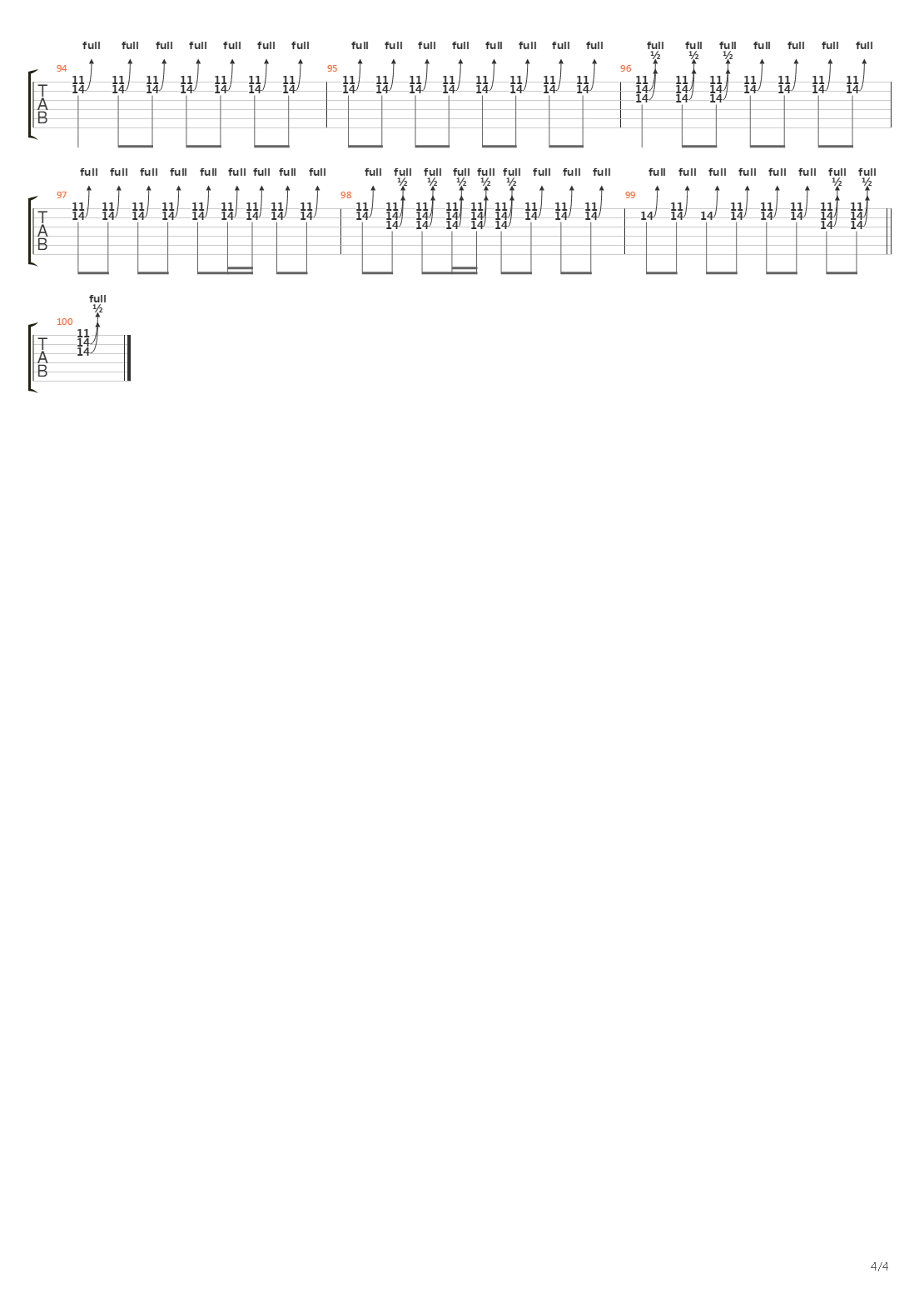 Back Against The Wall吉他谱