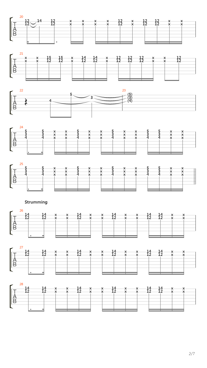 La Bestia Humana吉他谱