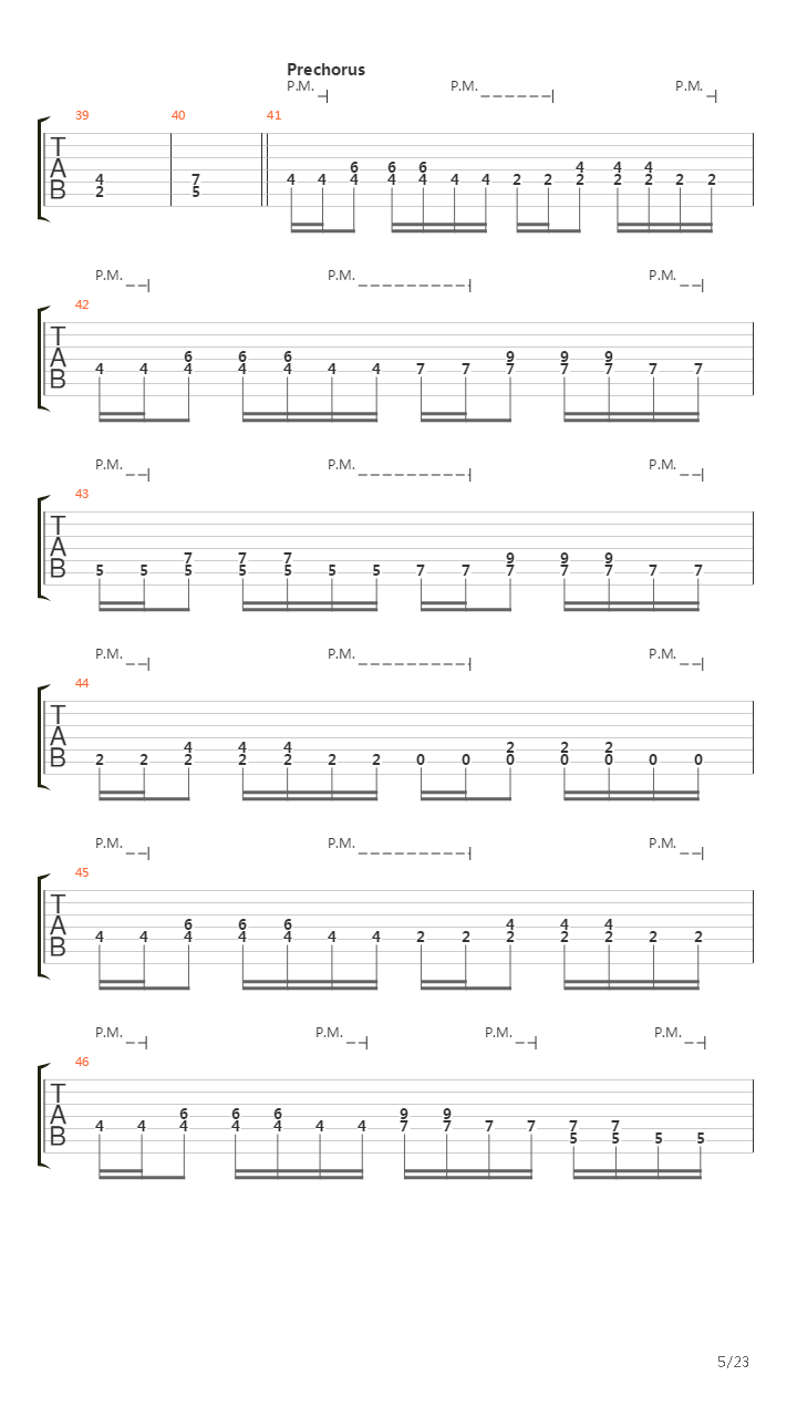Oceans Of Regret吉他谱