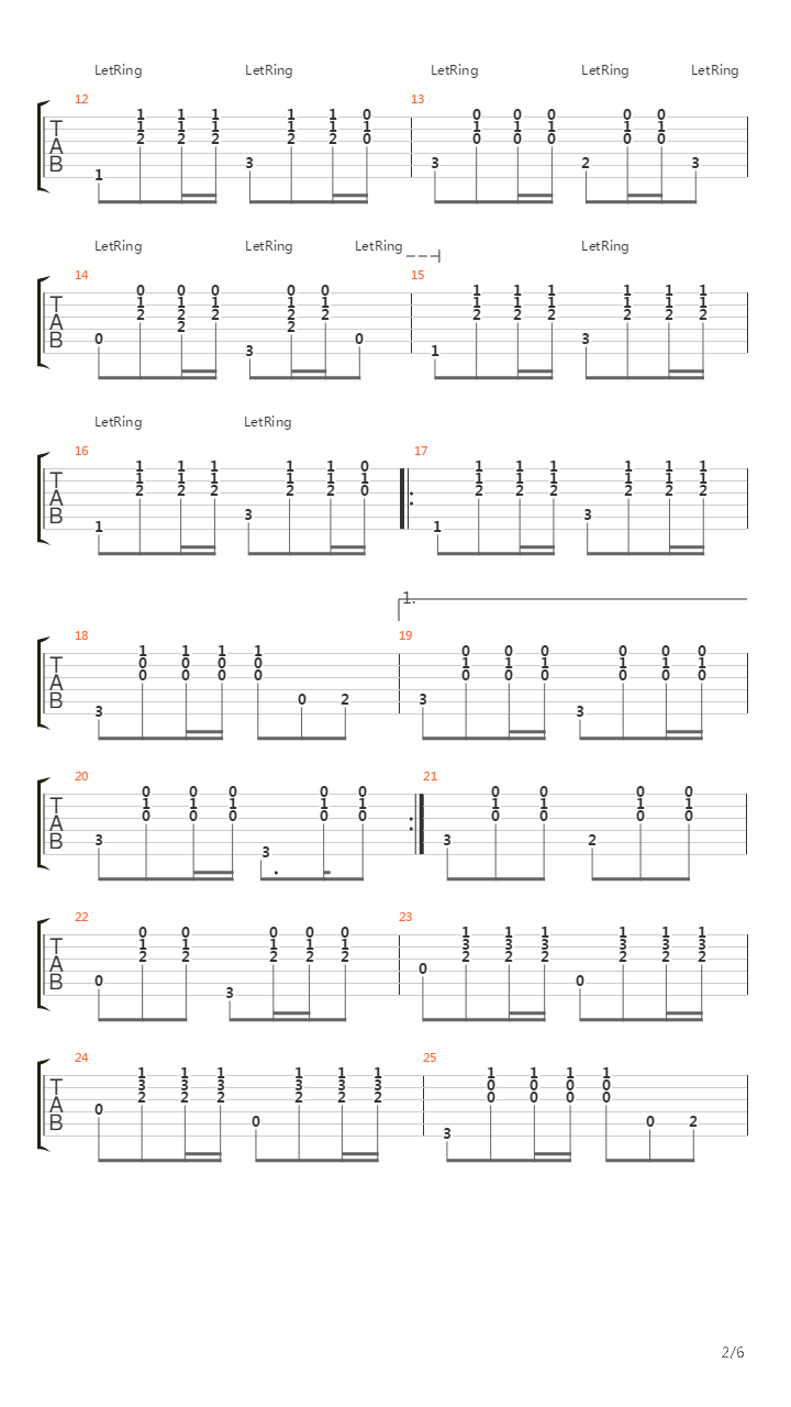 Mexico吉他谱