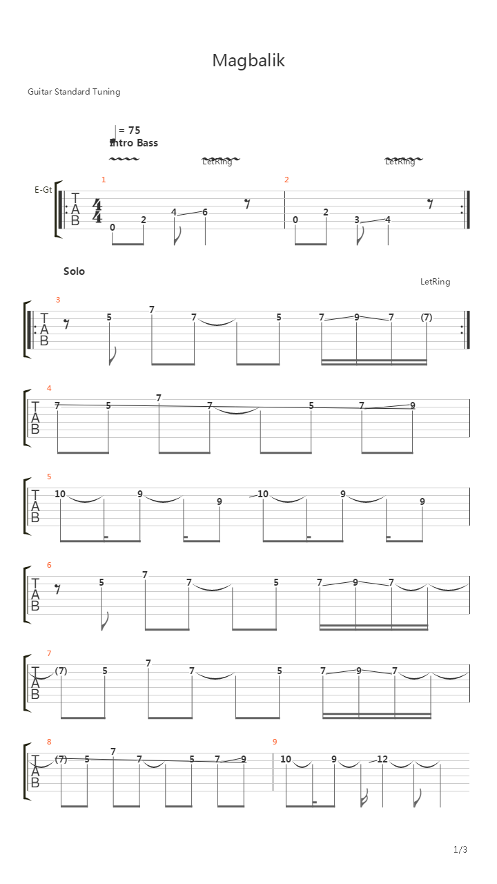 Magbalik吉他谱