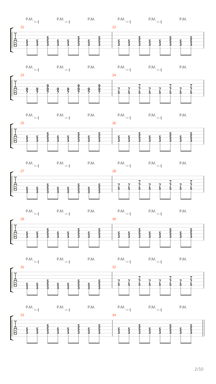 Pasan吉他谱