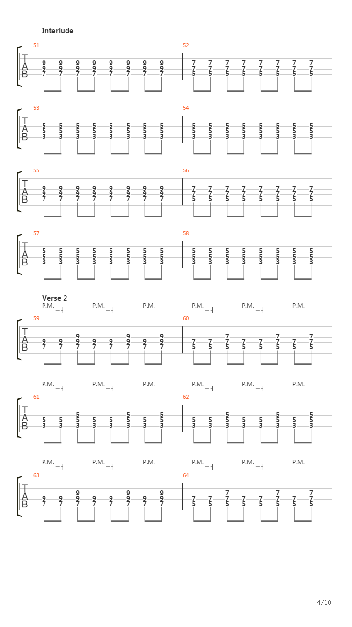 Pasan吉他谱