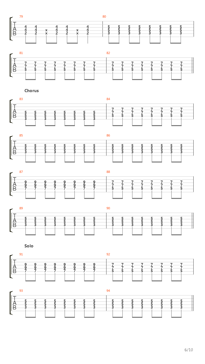 Pasan吉他谱