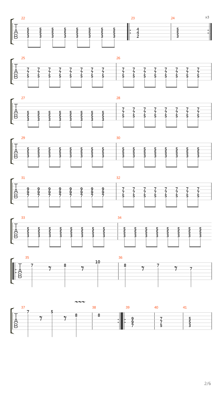 Pasan吉他谱