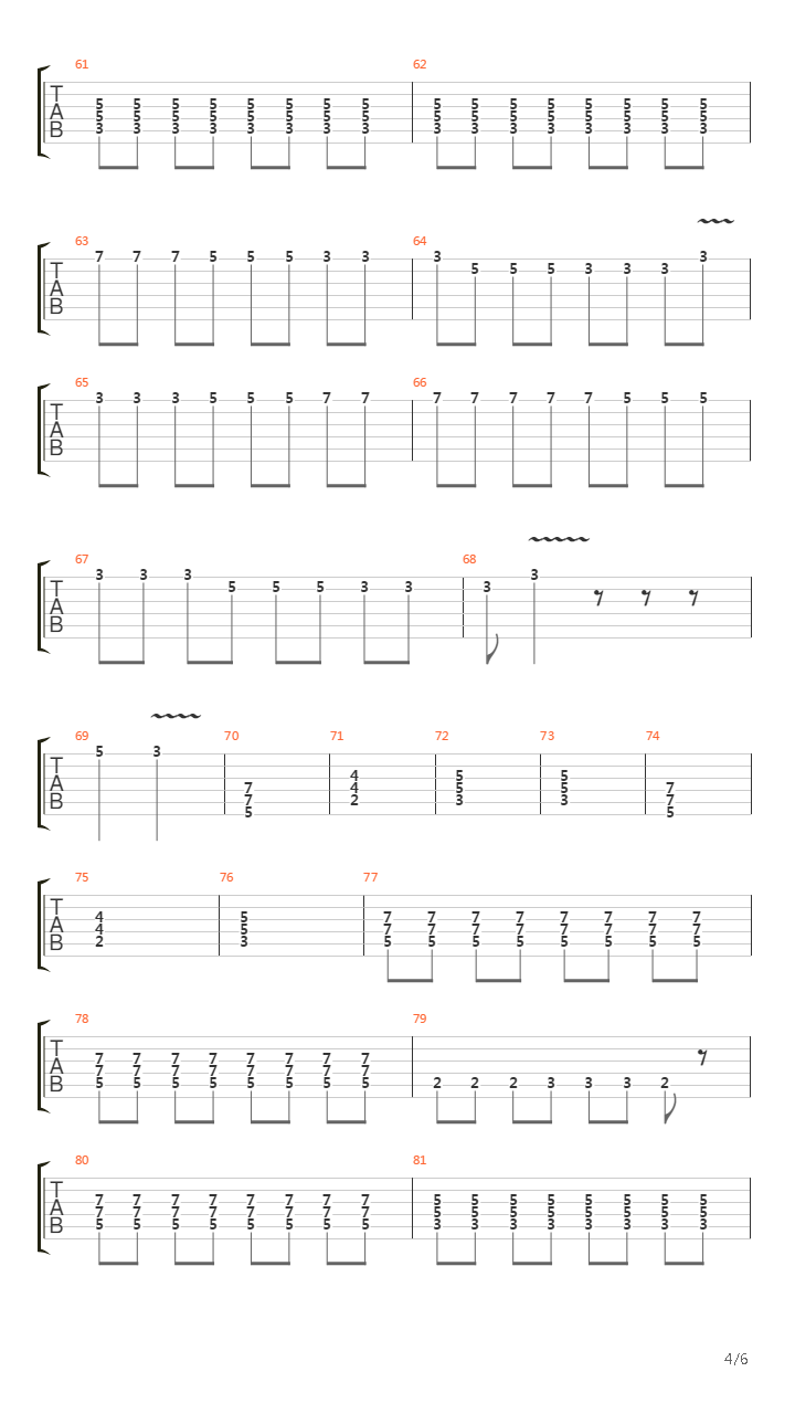 Pasan吉他谱