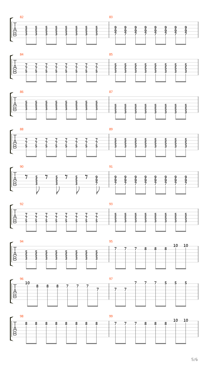 Pasan吉他谱