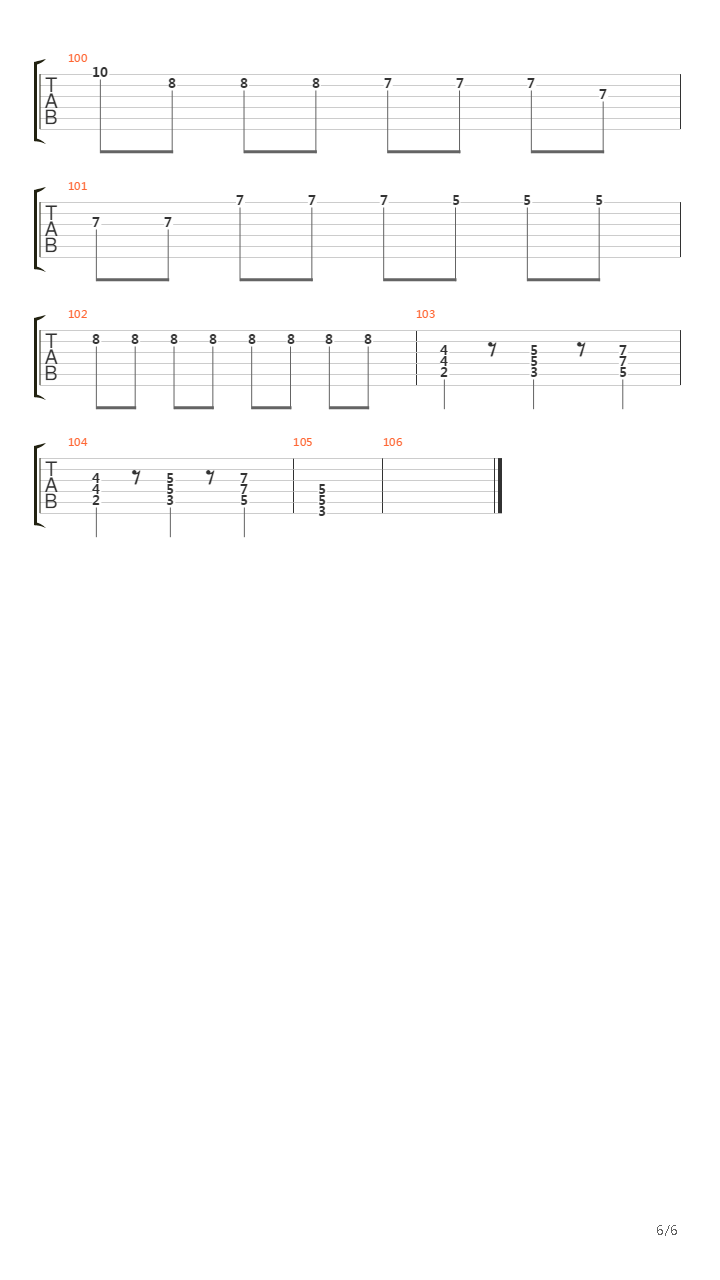 Pasan吉他谱