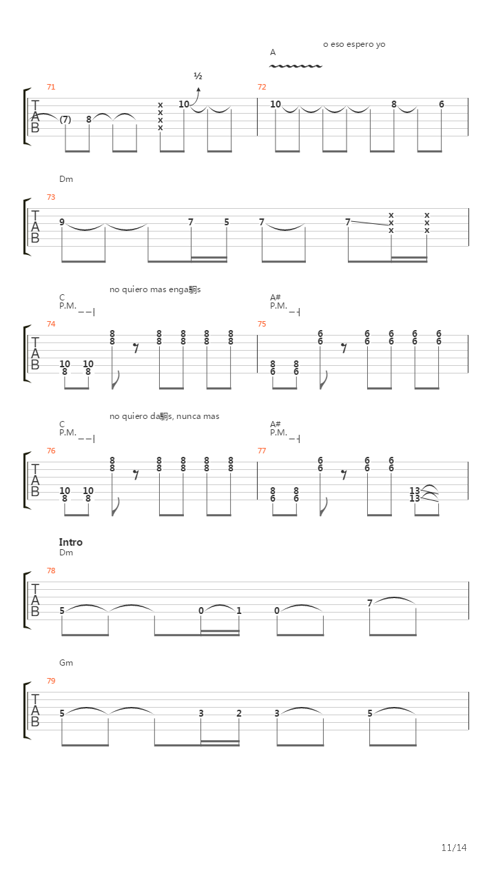 Daos吉他谱