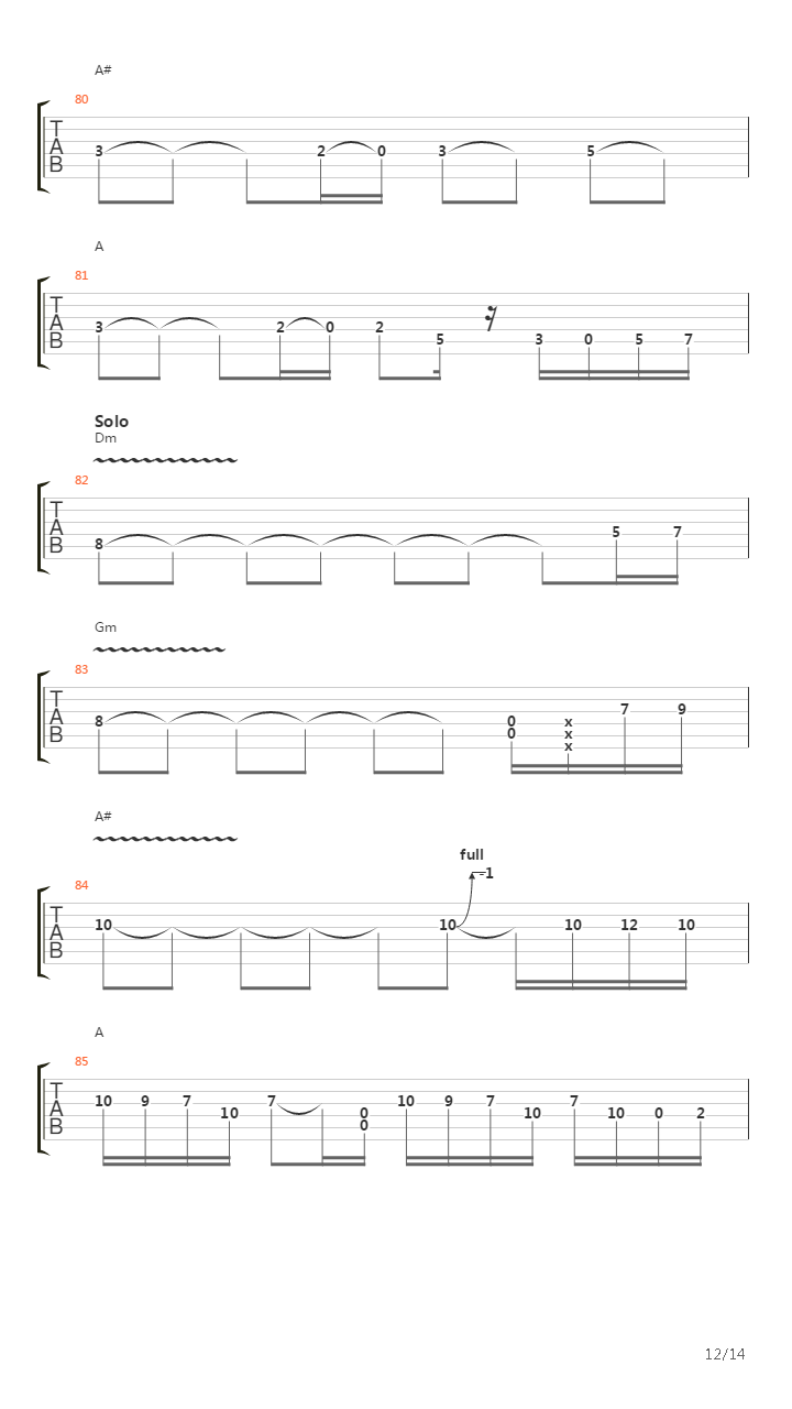 Daos吉他谱