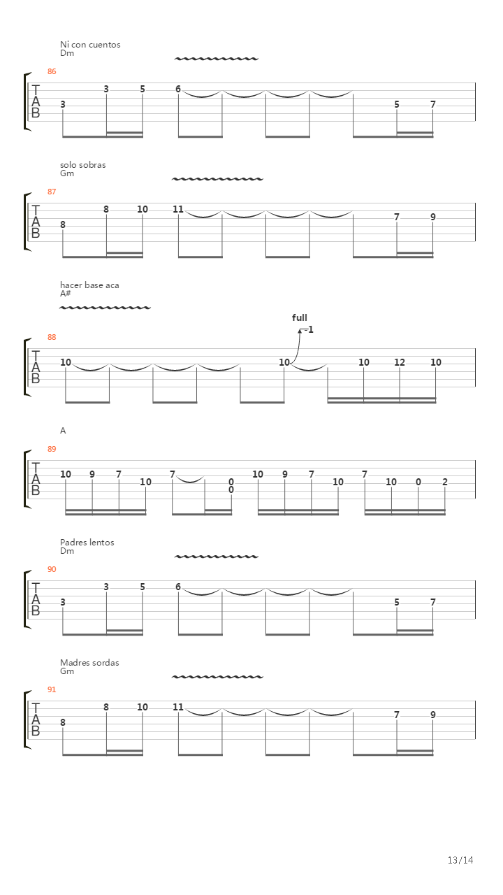 Daos吉他谱