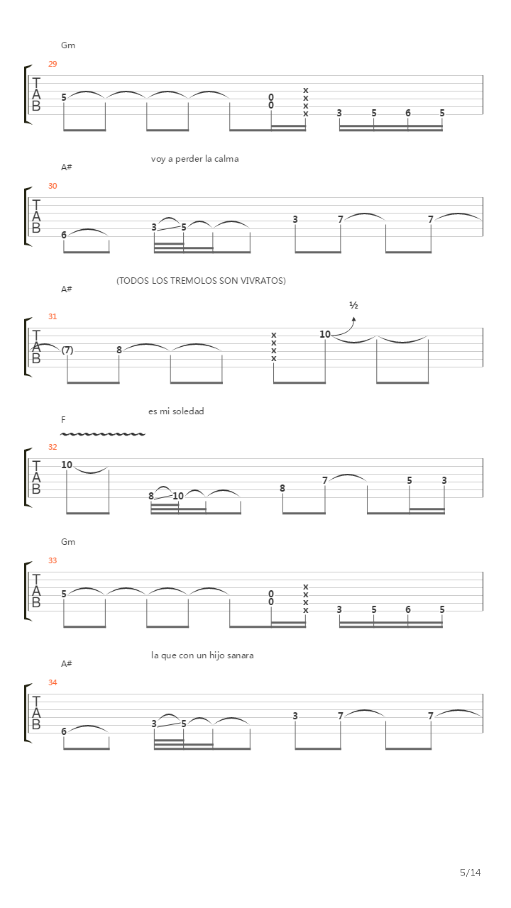 Daos吉他谱