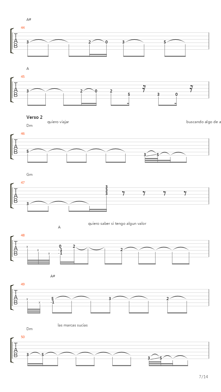 Daos吉他谱