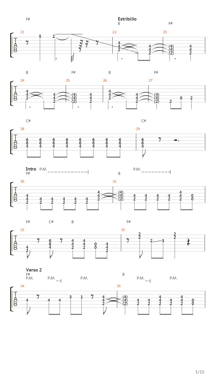 La Cuadra吉他谱