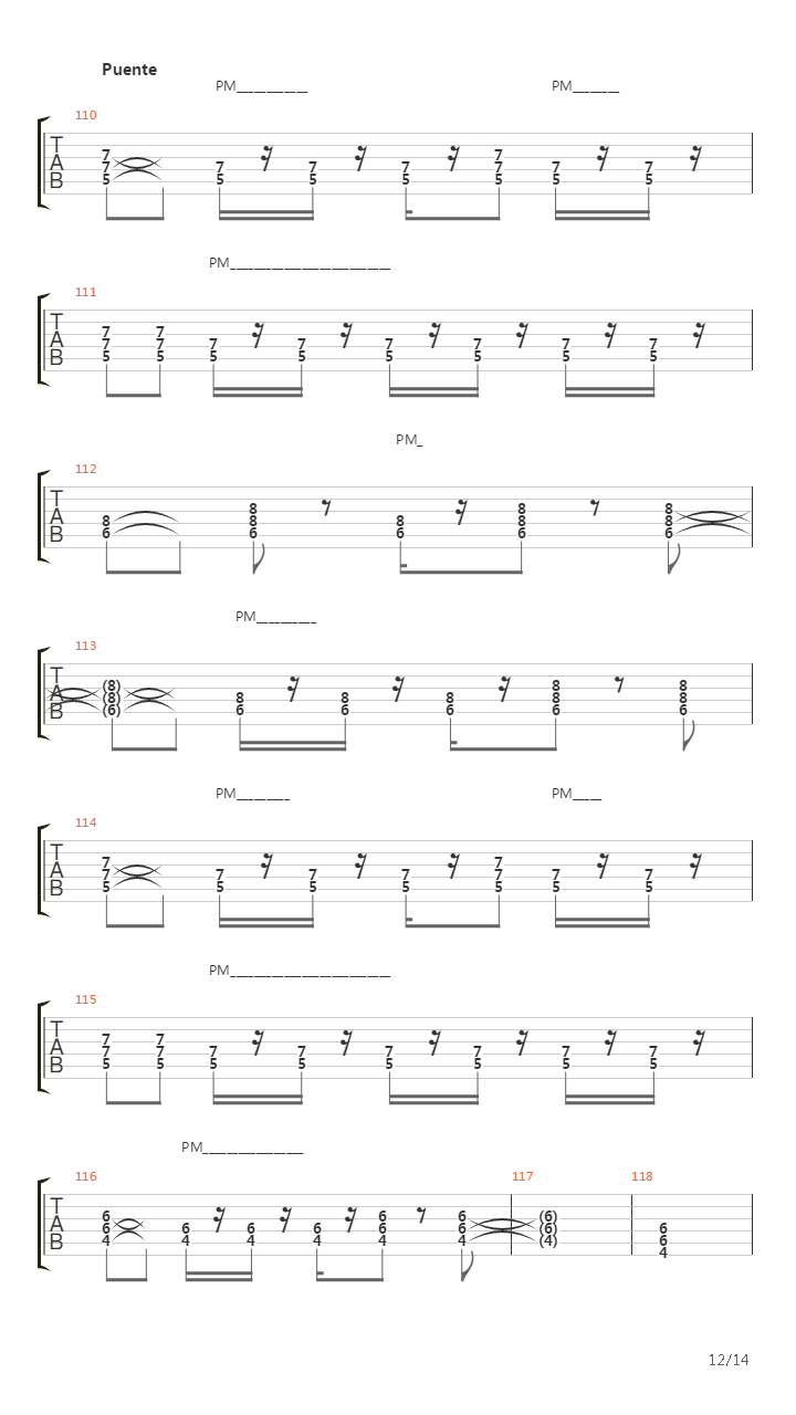 La Llave吉他谱