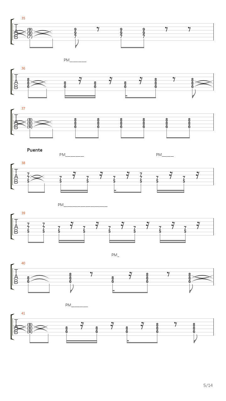 La Llave吉他谱