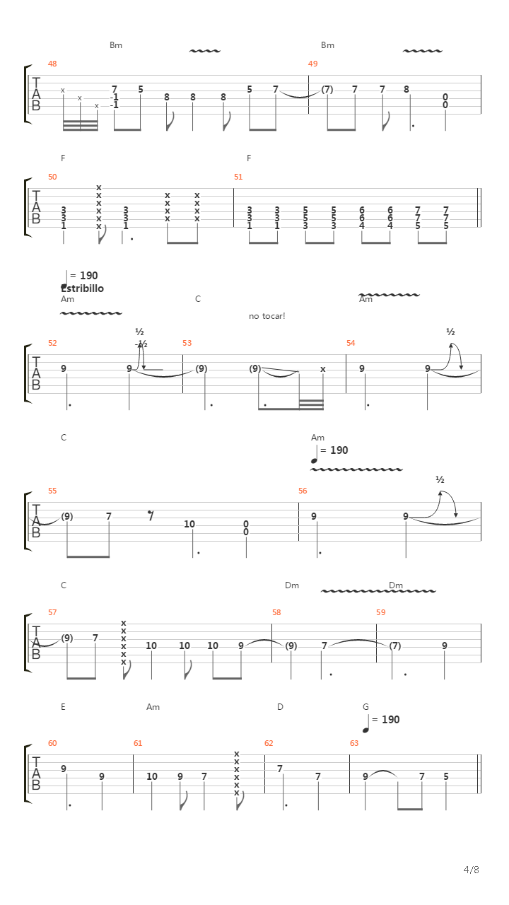 Parte Menor吉他谱