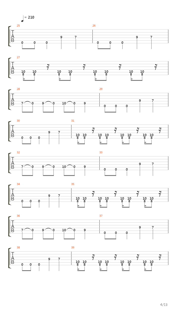 Es Regnet吉他谱