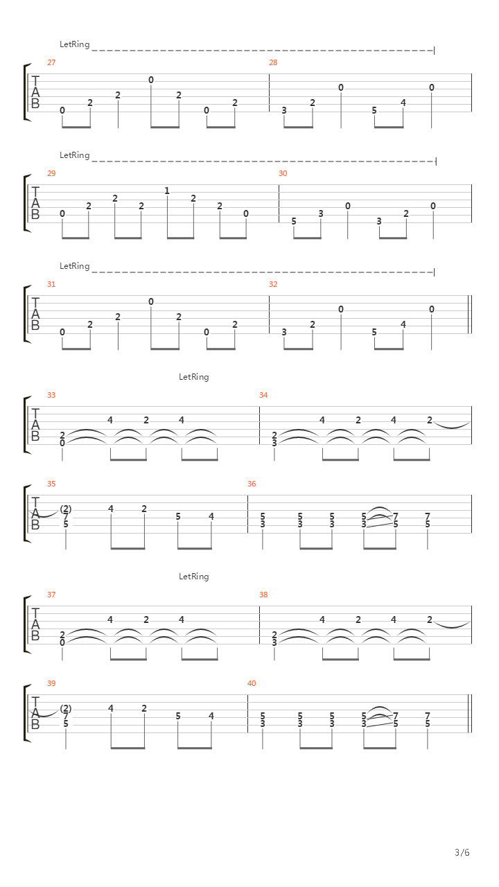 Phantomschmerz吉他谱