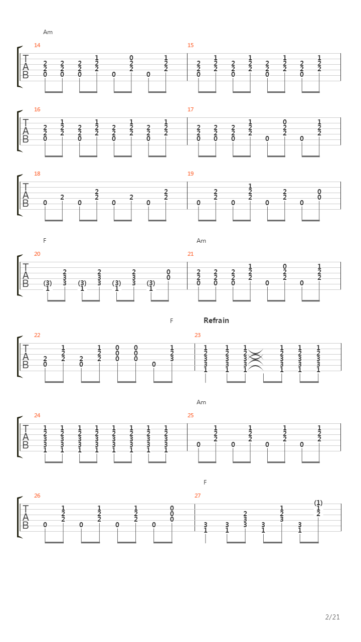 Crossroads吉他谱