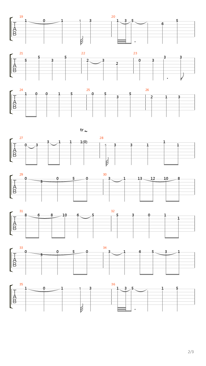 Pavane吉他谱