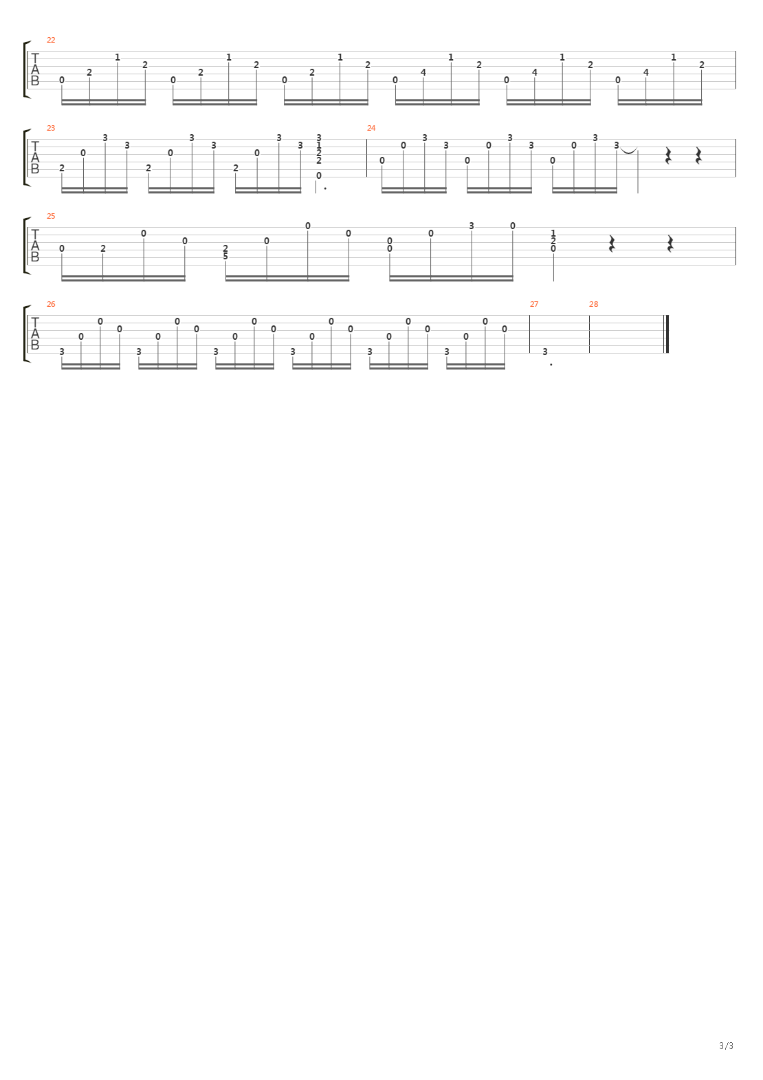 The Swan吉他谱