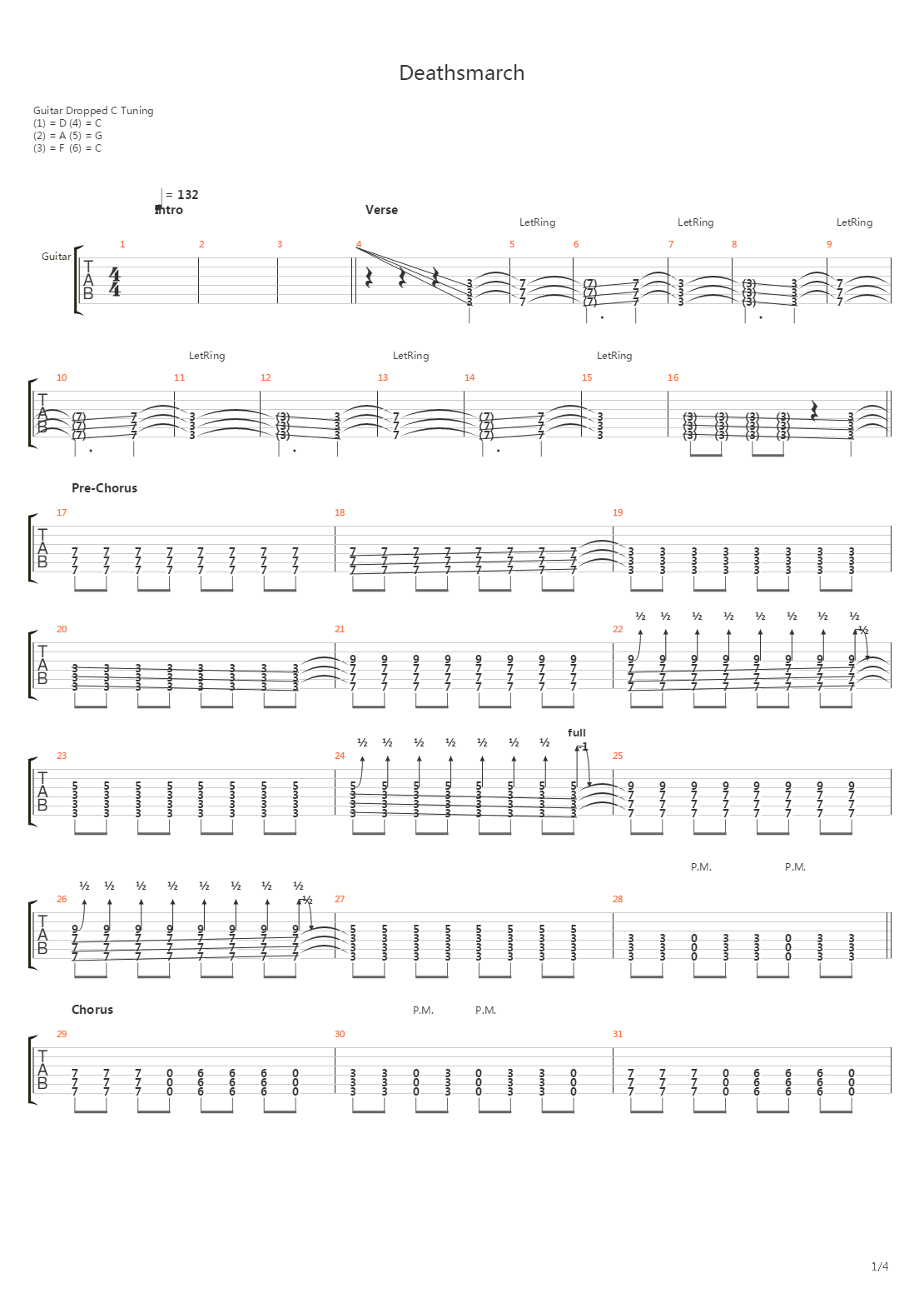 Deathsmarch吉他谱
