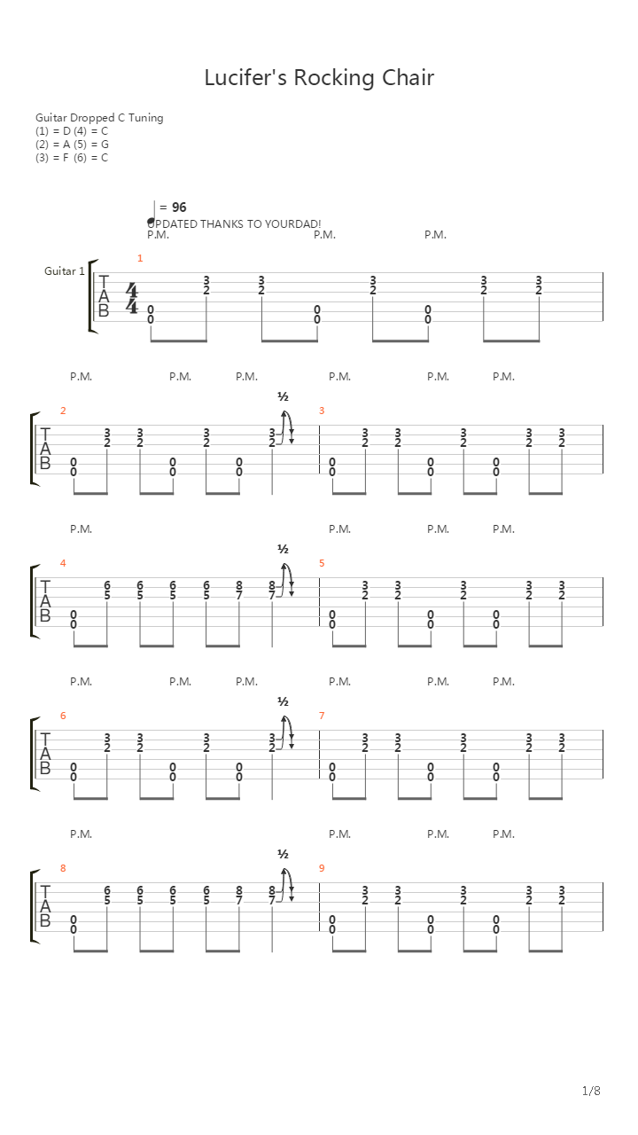 Lucifers Rocking Chair吉他谱