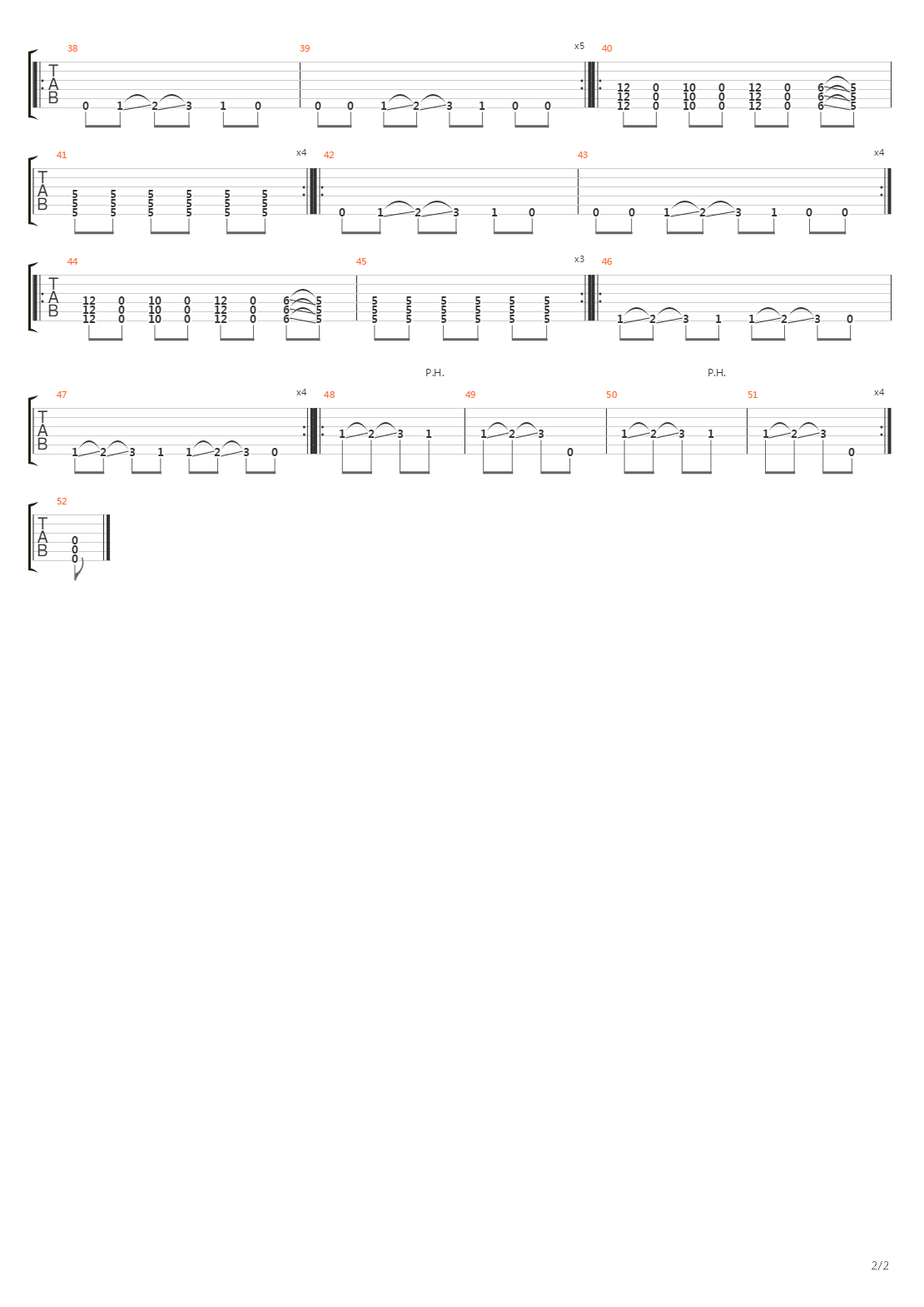 Pneumonia Hawk吉他谱