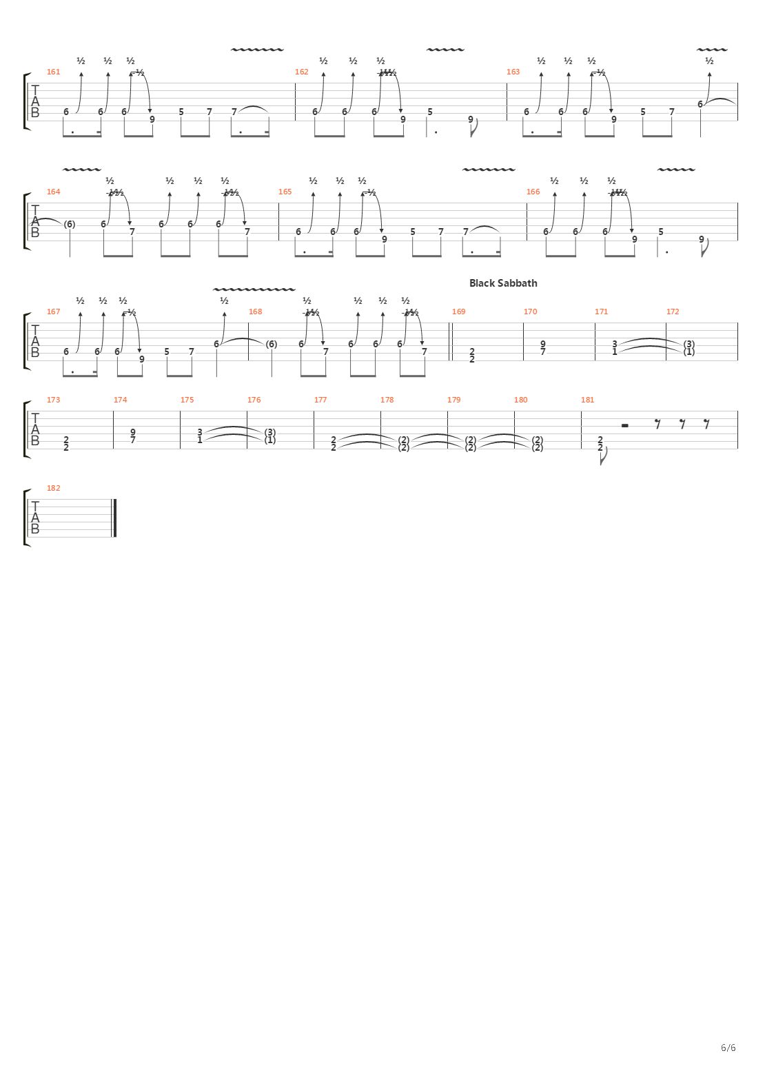 Black Sabbath Medley吉他谱