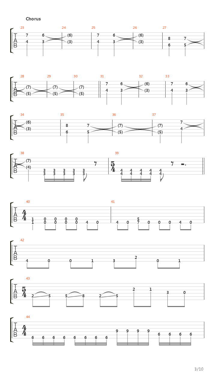 Chronolith吉他谱
