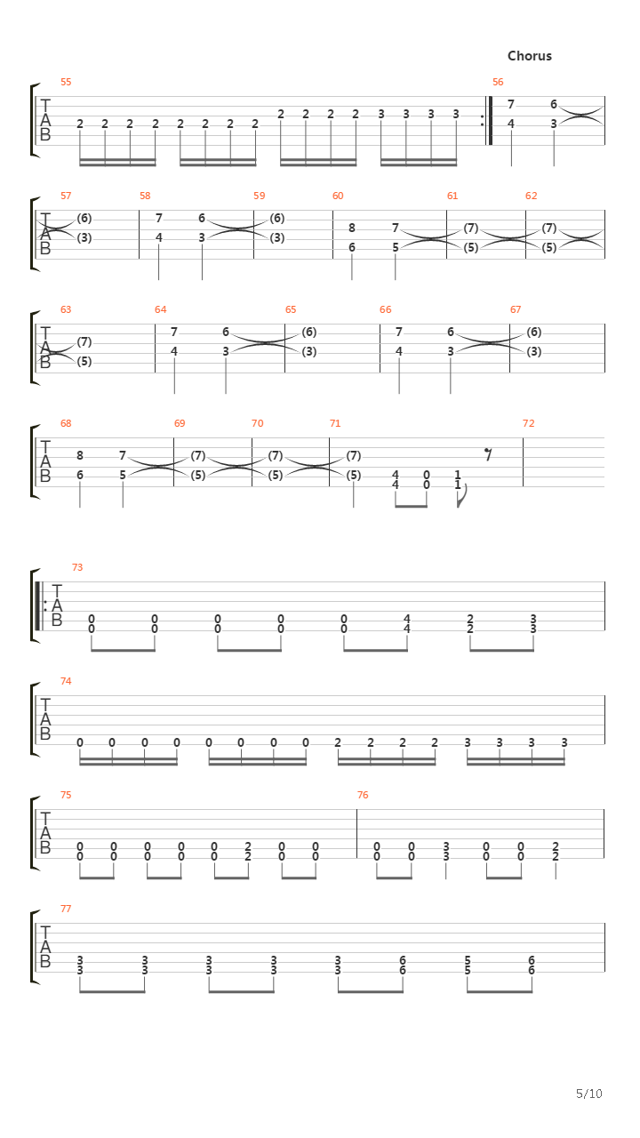 Chronolith吉他谱