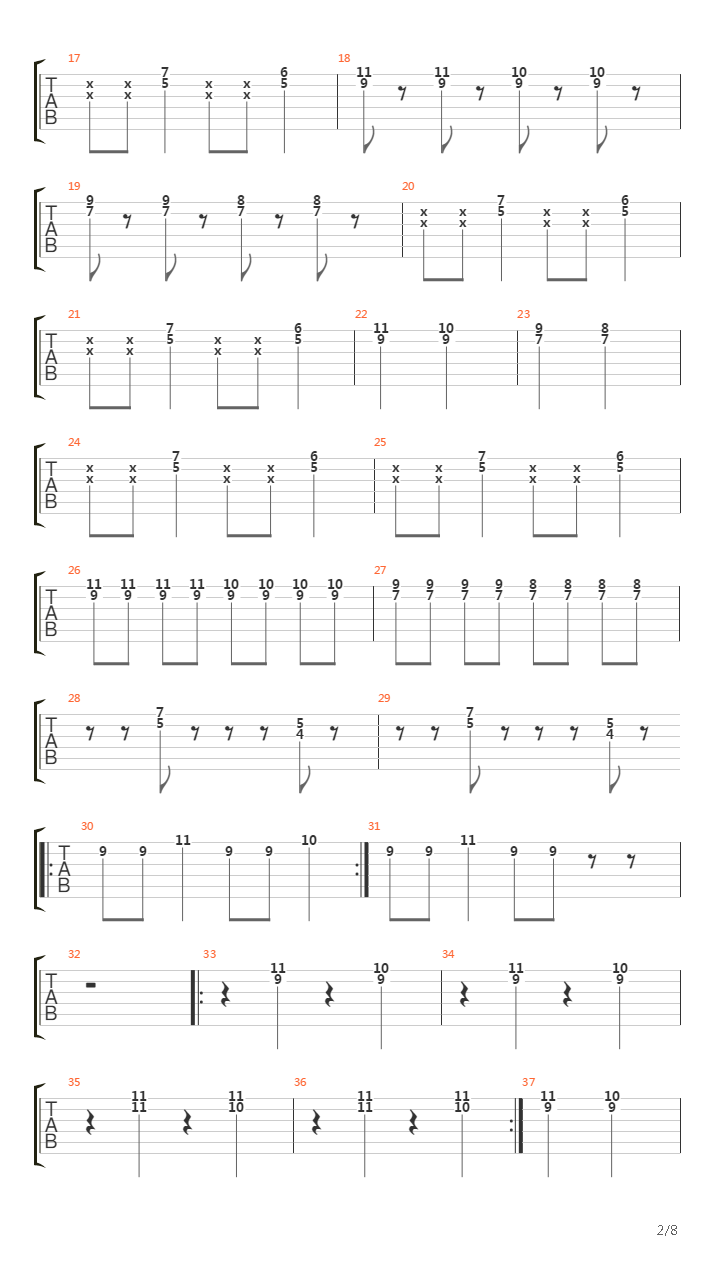 Dive吉他谱