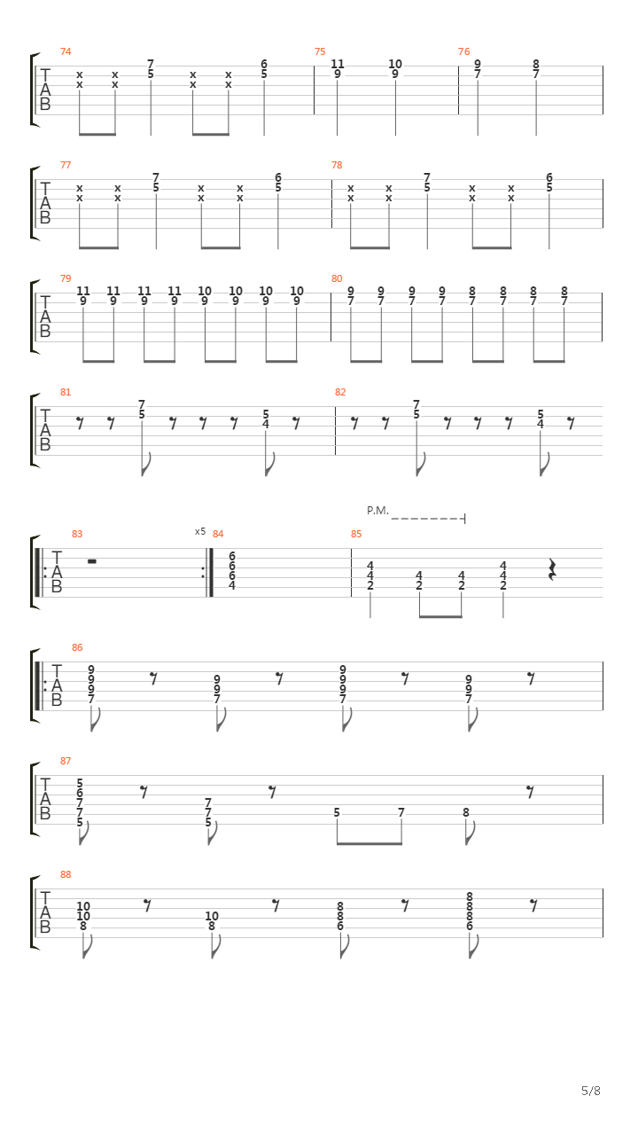 Dive吉他谱