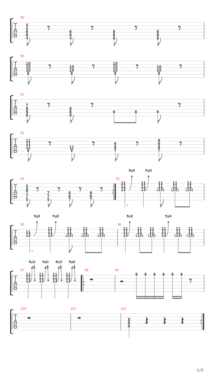 Dive吉他谱