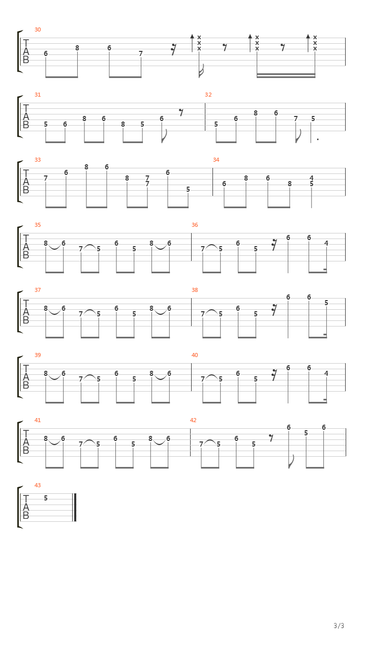 Scratching Crawling Scrawling吉他谱