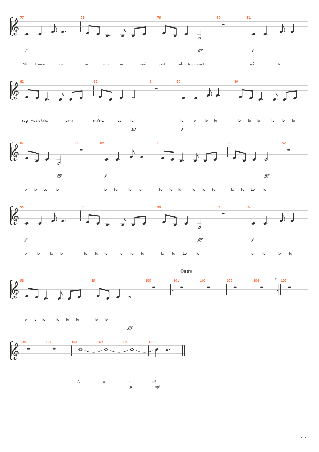 Erata吉他谱