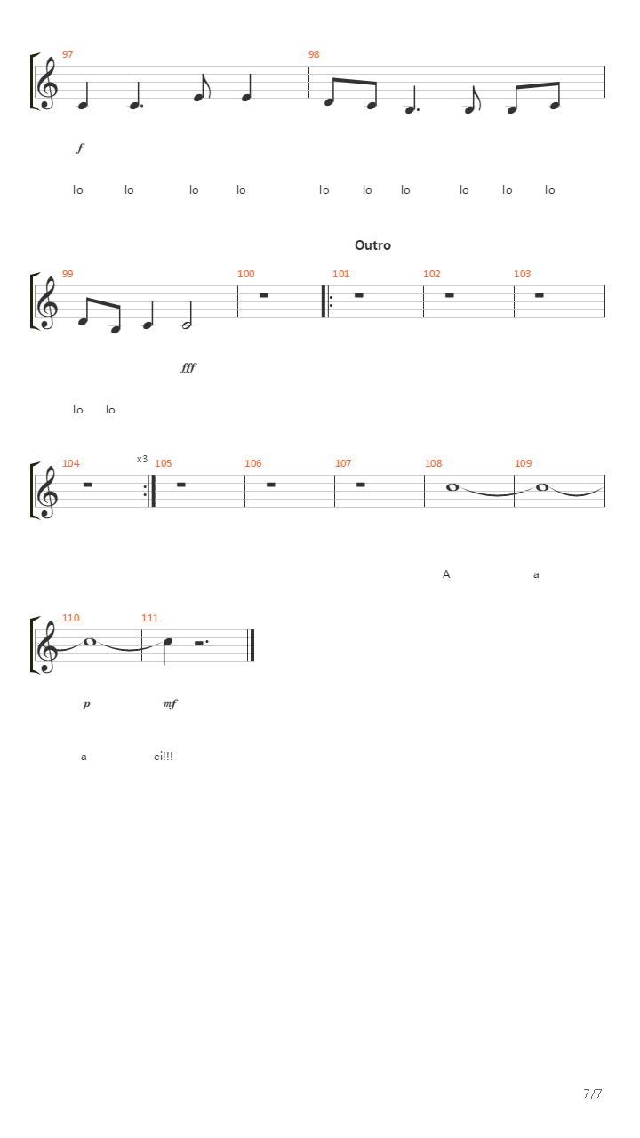 Erata吉他谱