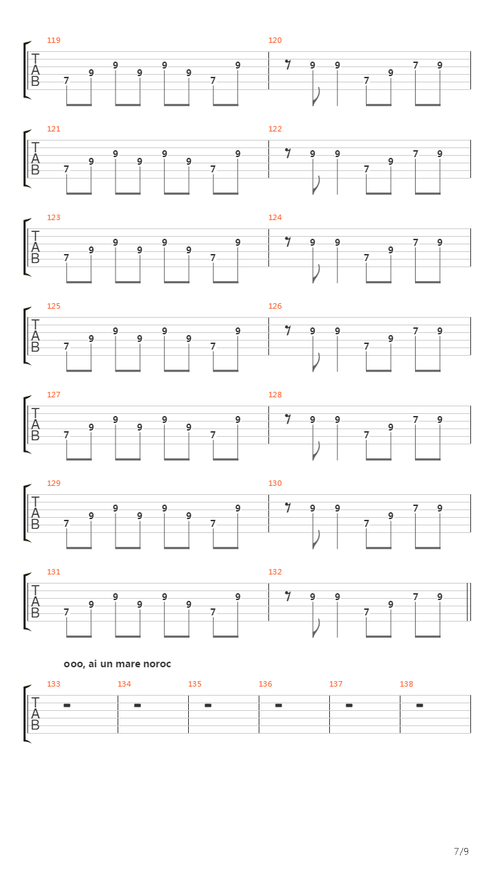Ziua Vrajitoarelor吉他谱